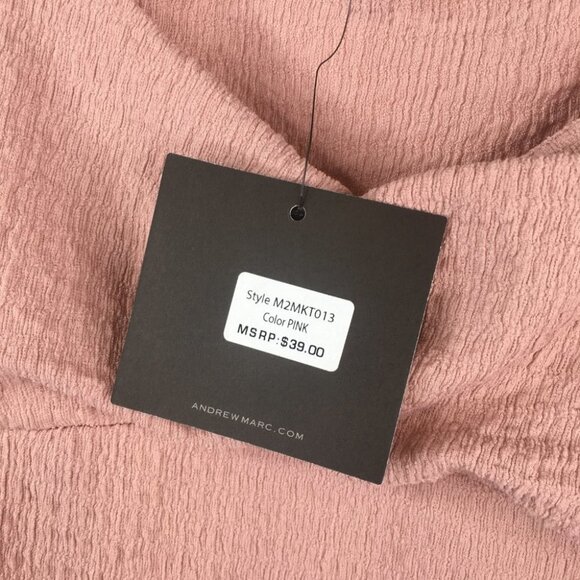 ANDREW MARC NEW YORK Top Pink  M NWT - Picture 3 of 6